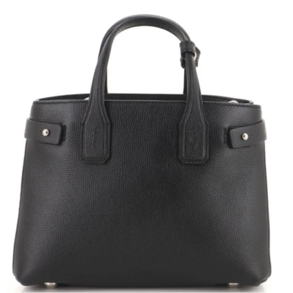 Burberry tote leather small canvas bag - Picture 3 of 8